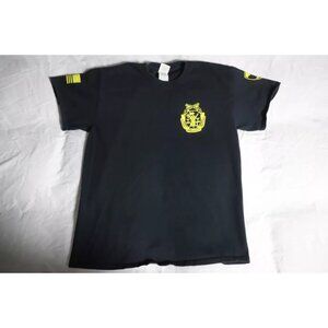 Army 115th Military Police Shirt Mens Small Black United States Outlaw Platoon